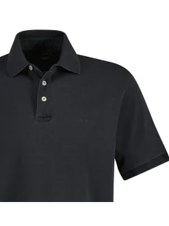 Gant Herren Poloshirt in schwarz - Ärmel: kurzarm
