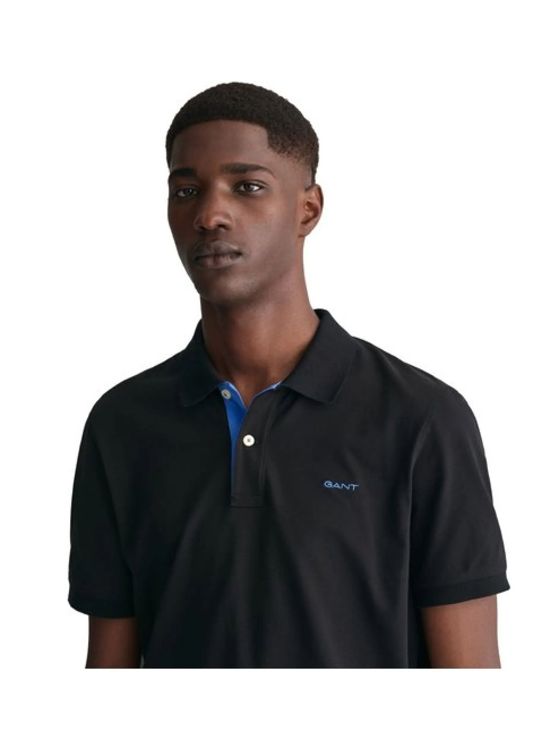Gant Herren Poloshirt in schwarz - Ärmel: kurzarm