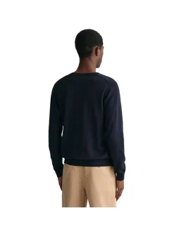 Gant Herren Strickpullover in blau - Ärmel: langarm