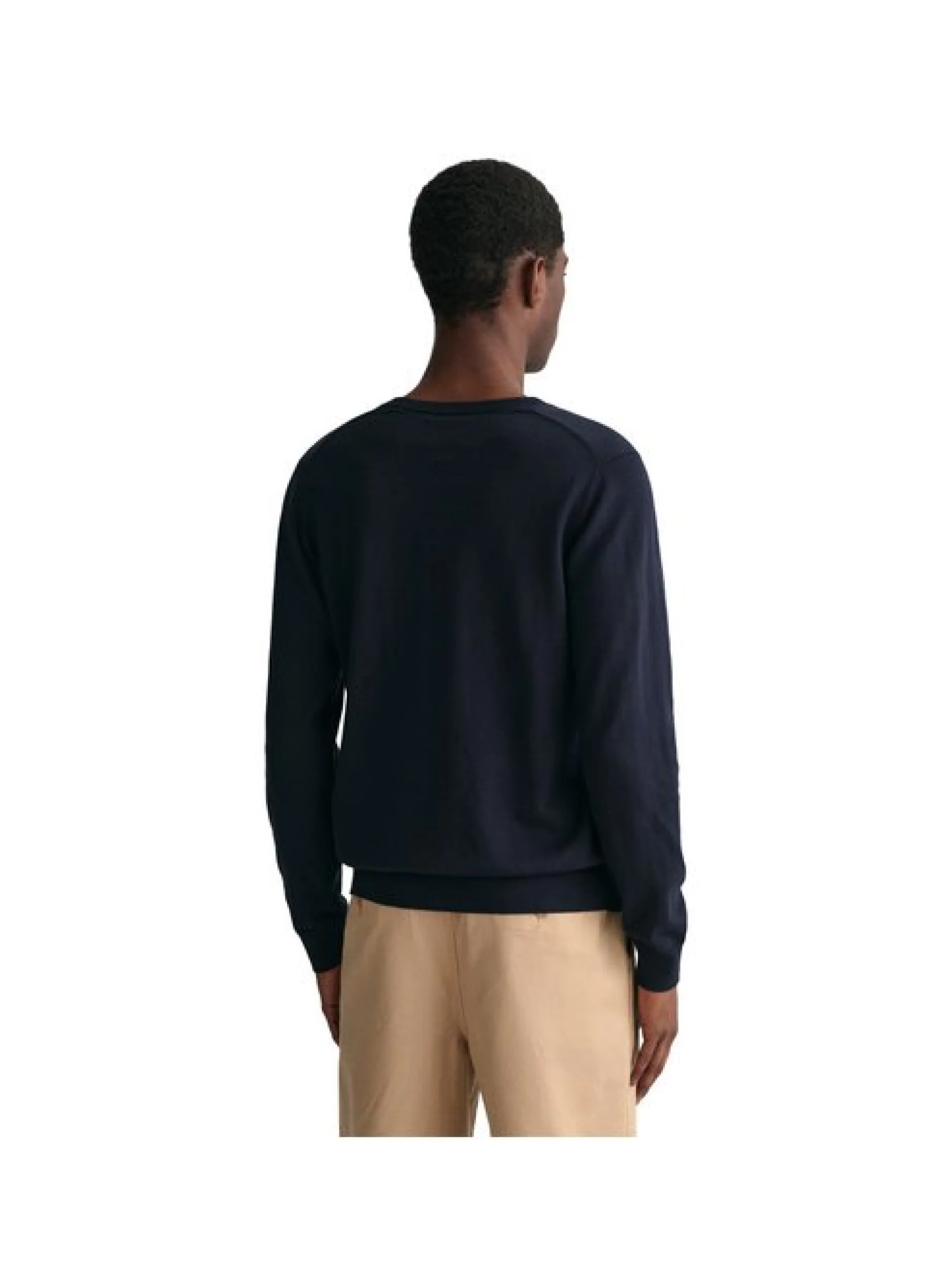 Gant Herren Strickpullover in blau - Ärmel: langarm