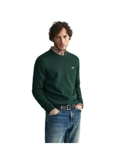 Gant Herren Strickpullover in grün - Ärmel: langarm