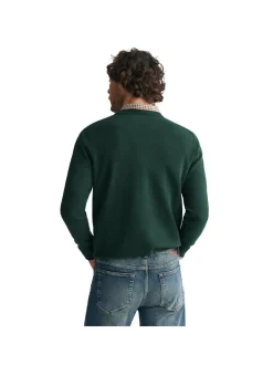 Gant Herren Strickpullover in grün - Ärmel: langarm