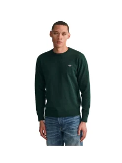 Gant Herren Strickpullover in grün - Ärmel: langarm