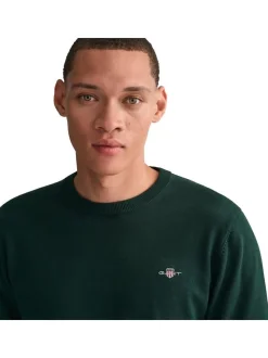 Gant Herren Strickpullover in grün - Ärmel: langarm