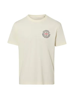 Gant Herren T-Shirt in beige - Ausschnitt: Rundhals