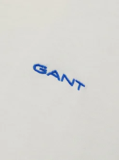 Gant Herren T-Shirt in ecru - Ausschnitt: Rundhals