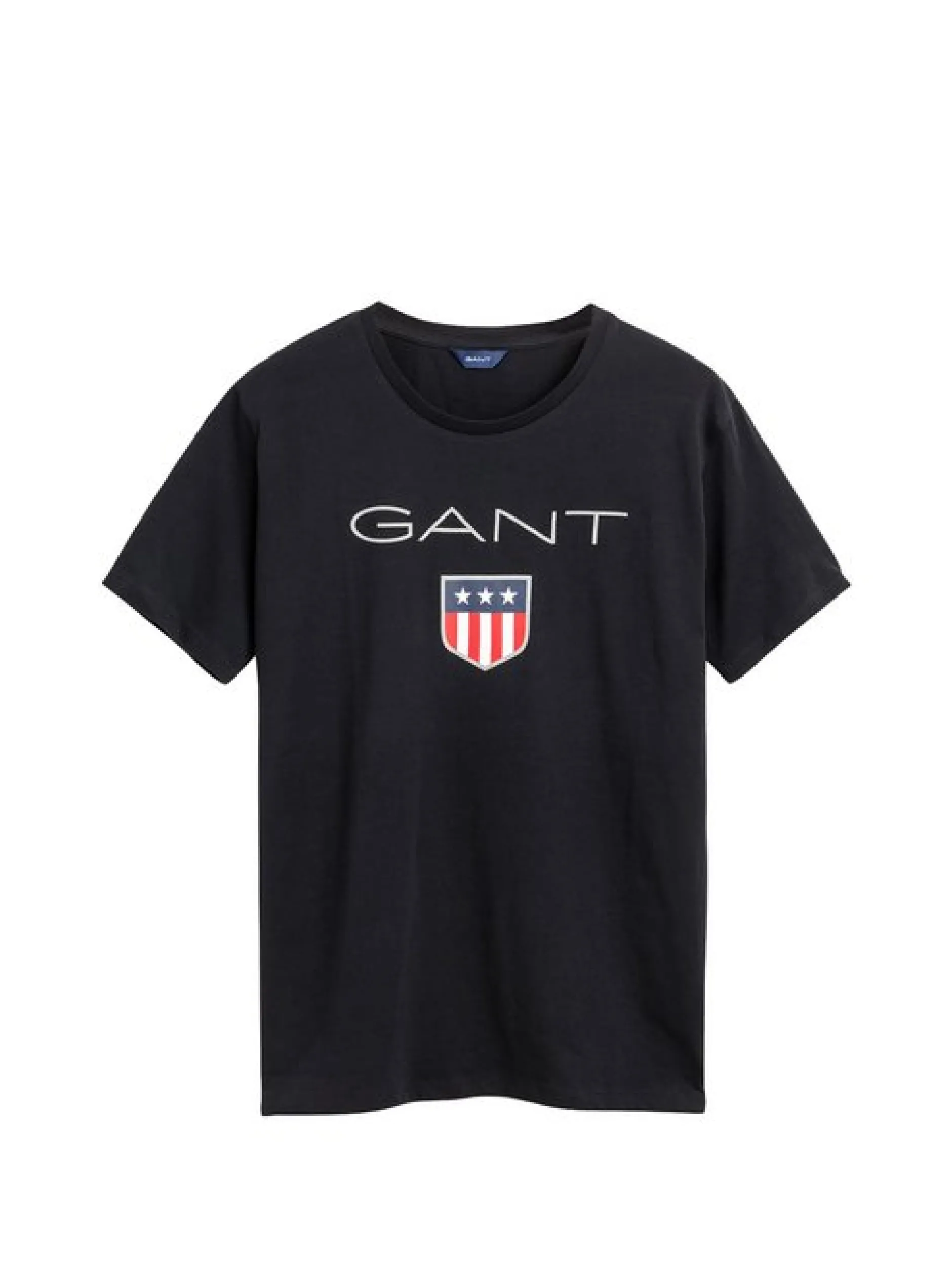 Gant Jungen T-Shirt in schwarz - Ausschnitt: Rundhals