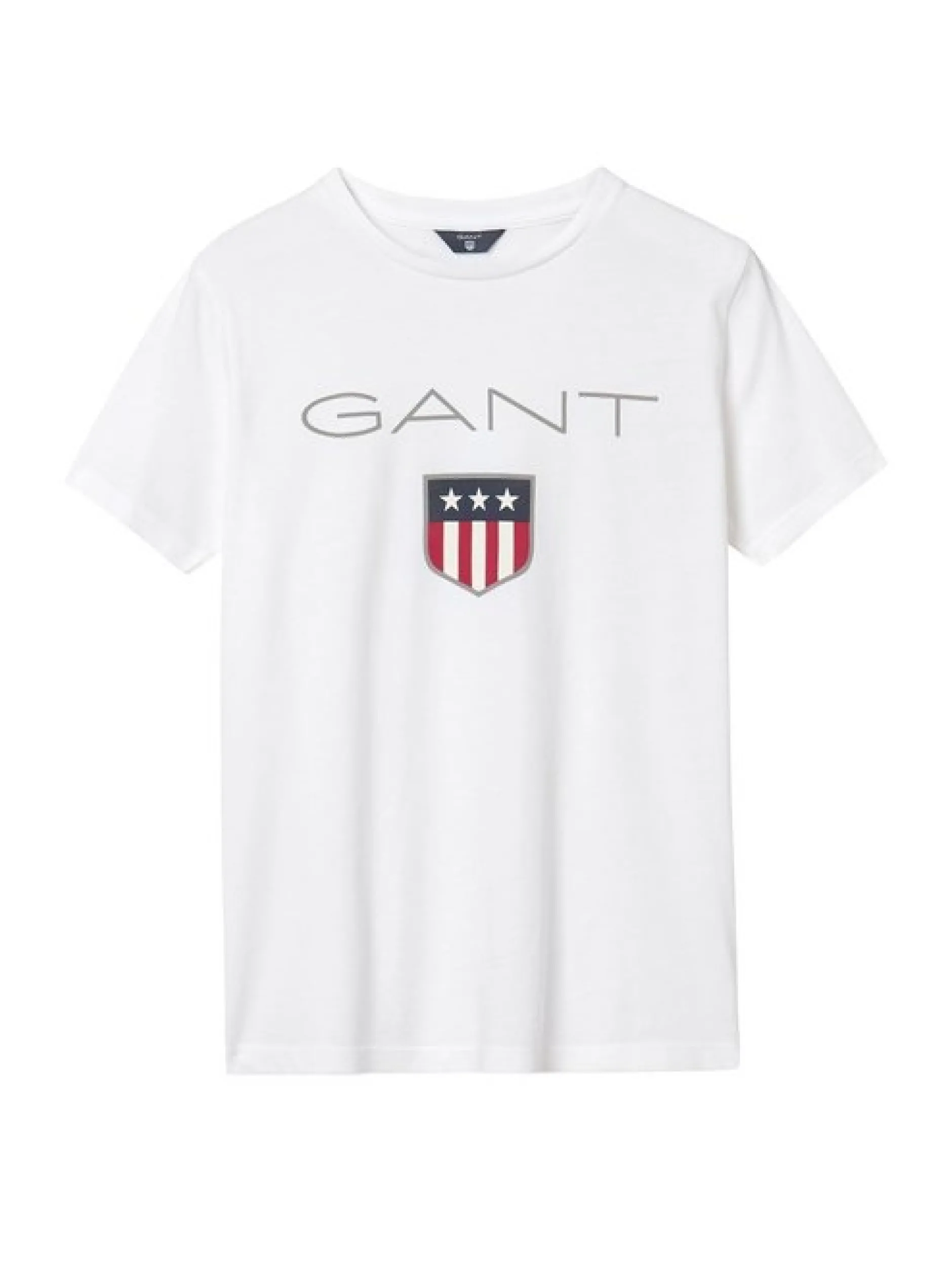 Gant Jungen T-Shirt in weiß - Ausschnitt: Rundhals