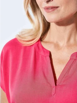 Goldner Damen Blusenshirt in pink - Ärmel: ohne Arm