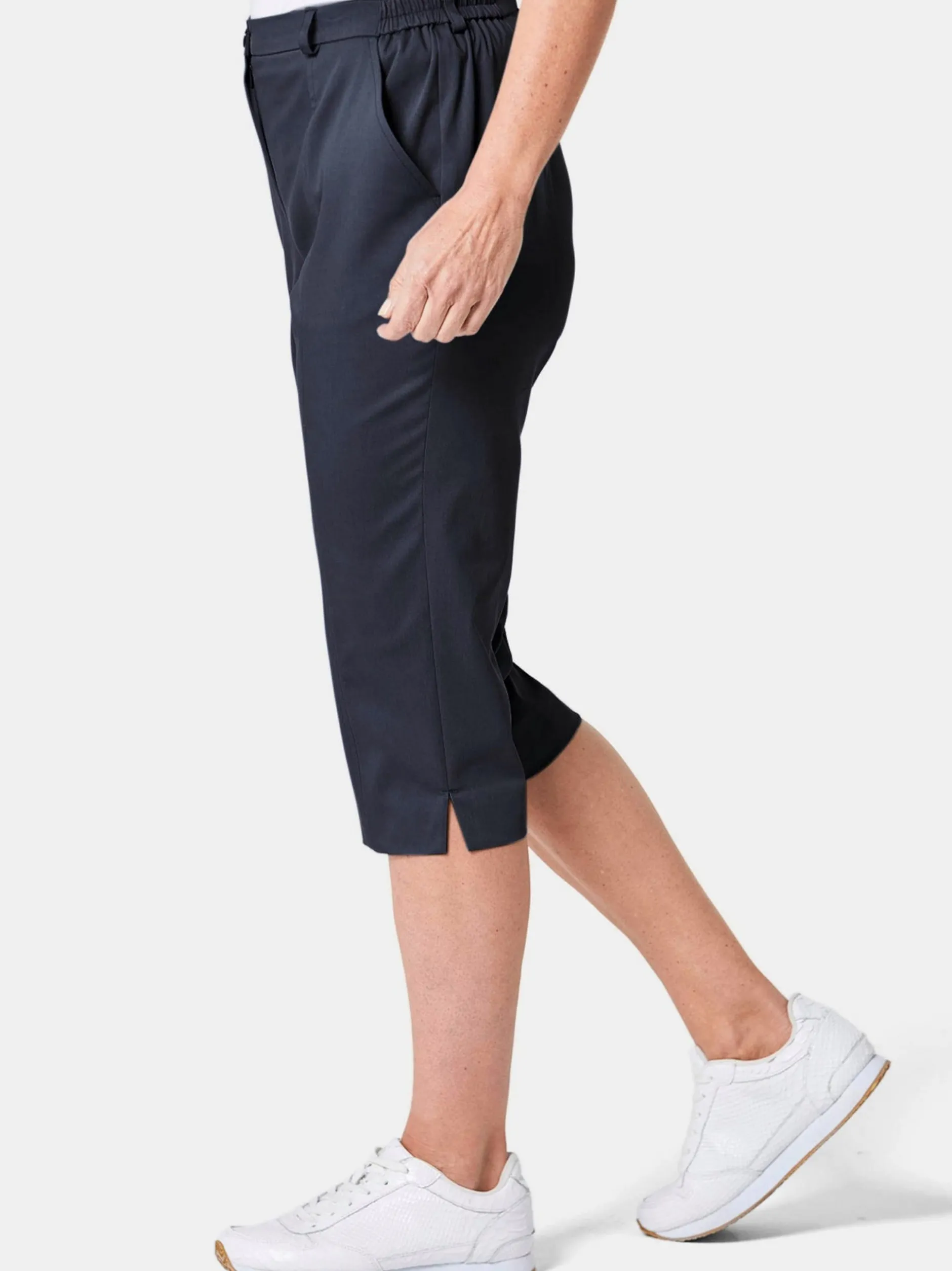 Goldner Damen Caprihosen in marine