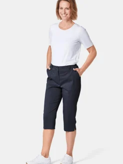 Goldner Damen Caprihosen in marine