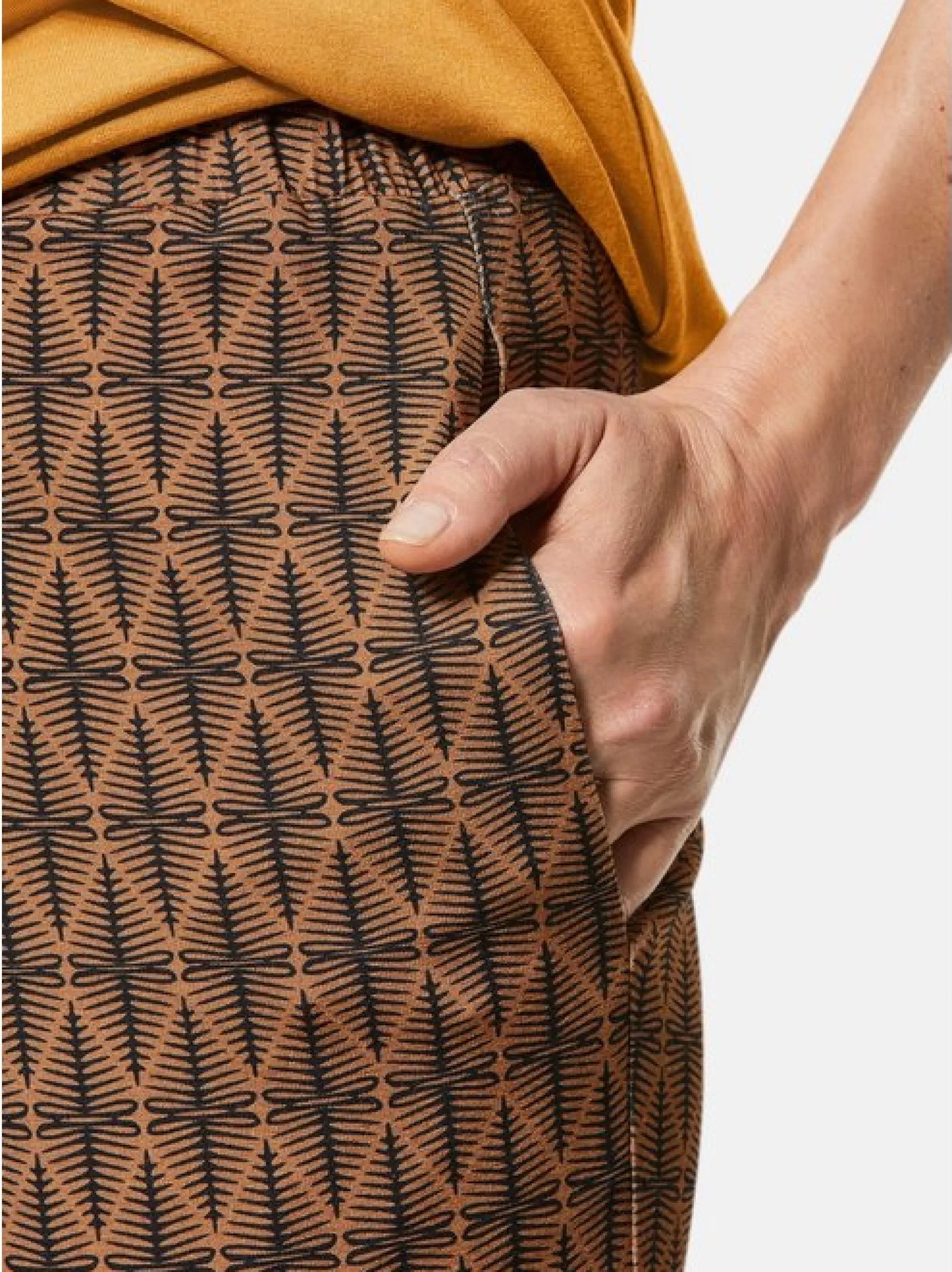 Goldner Damen Capri- & 7/8-Hosen - Kurzgröße in braun
