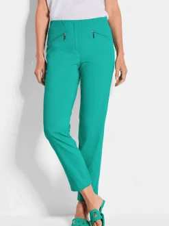 Goldner Damen Capri- & 7/8-Hosen - Kurzgröße in grün