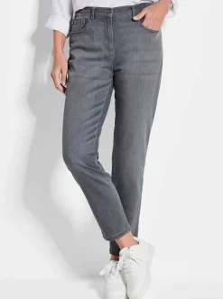Goldner Damen Capri- & 7/8-Hosen - Kurzgröße in hellgrau