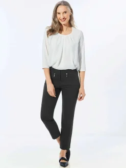 Goldner Damen Capri- & 7/8-Hosen - Kurzgröße in schwarz