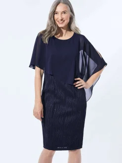 Goldner Damen Festliche Kleider in marine