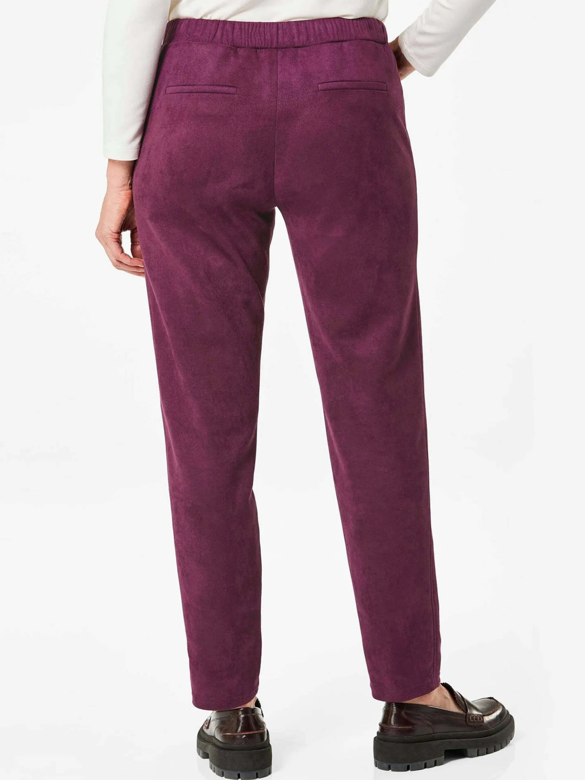 Goldner Damen Hosen in aubergine