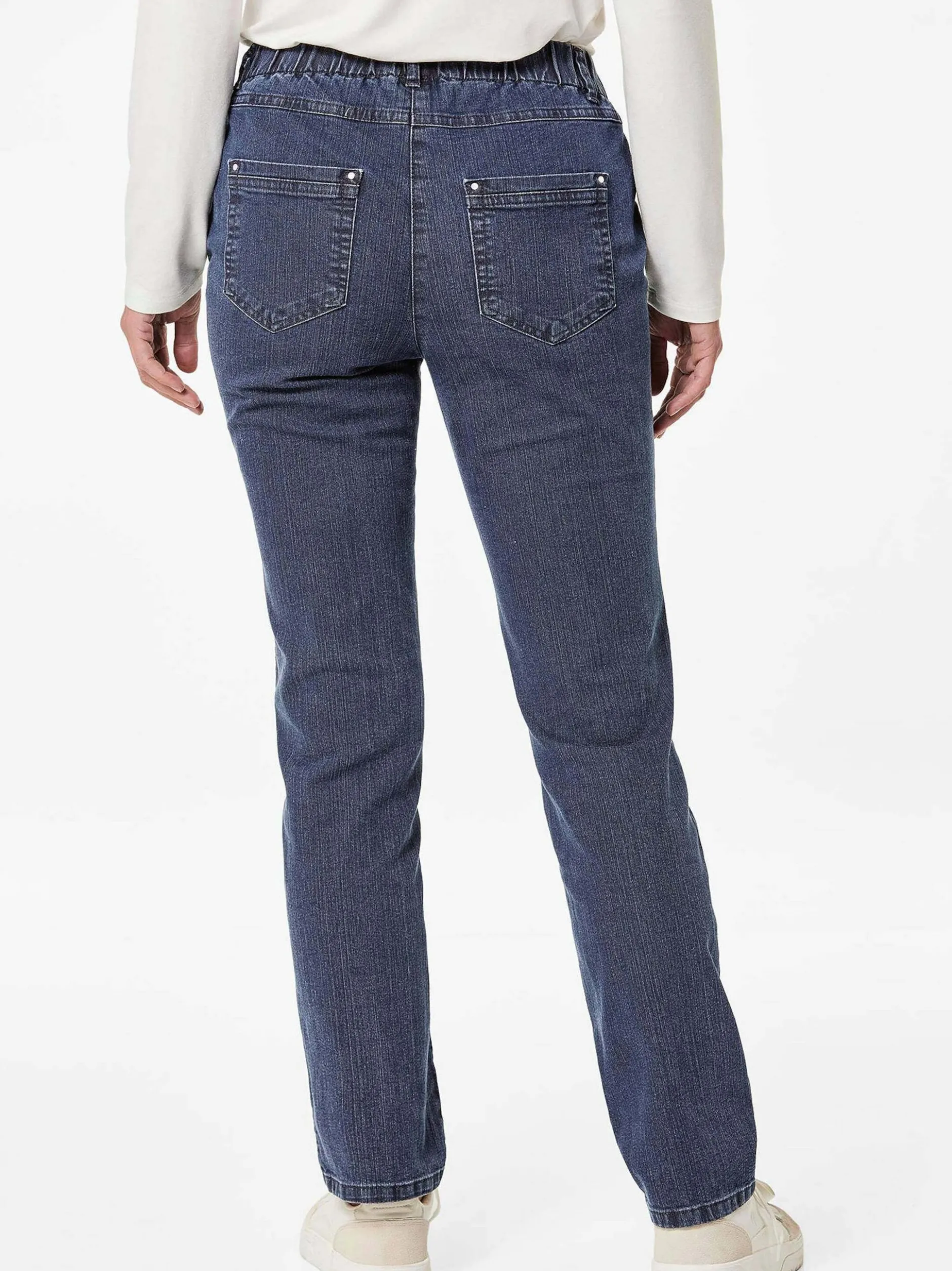 Goldner Damen Jeans in blau