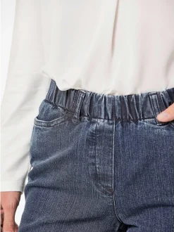 Goldner Damen Jeans in blau