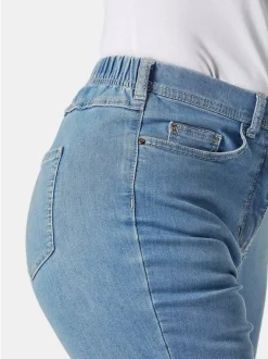 Goldner Damen Jeans in light stone