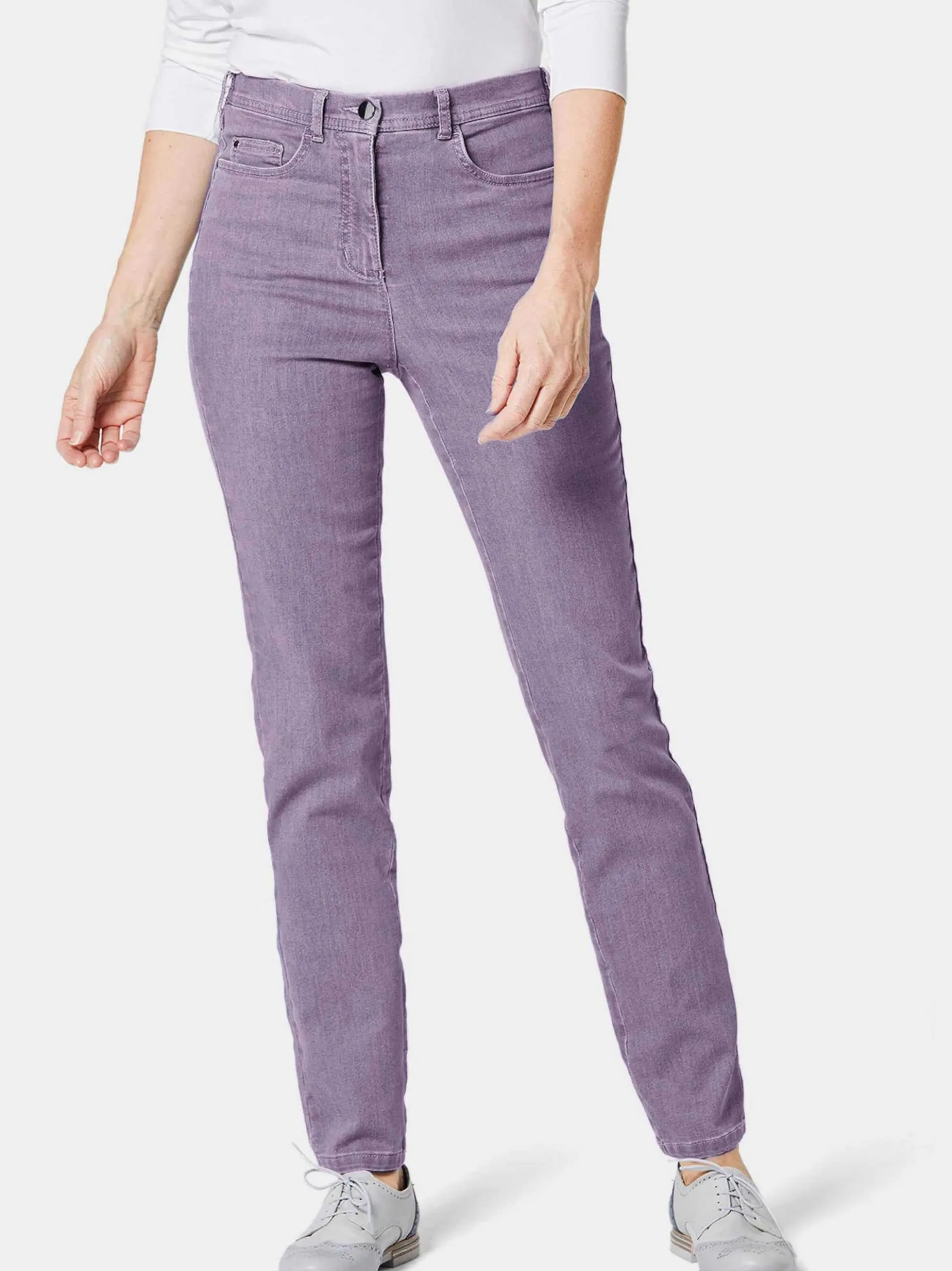 Goldner Damen Jeans in lila