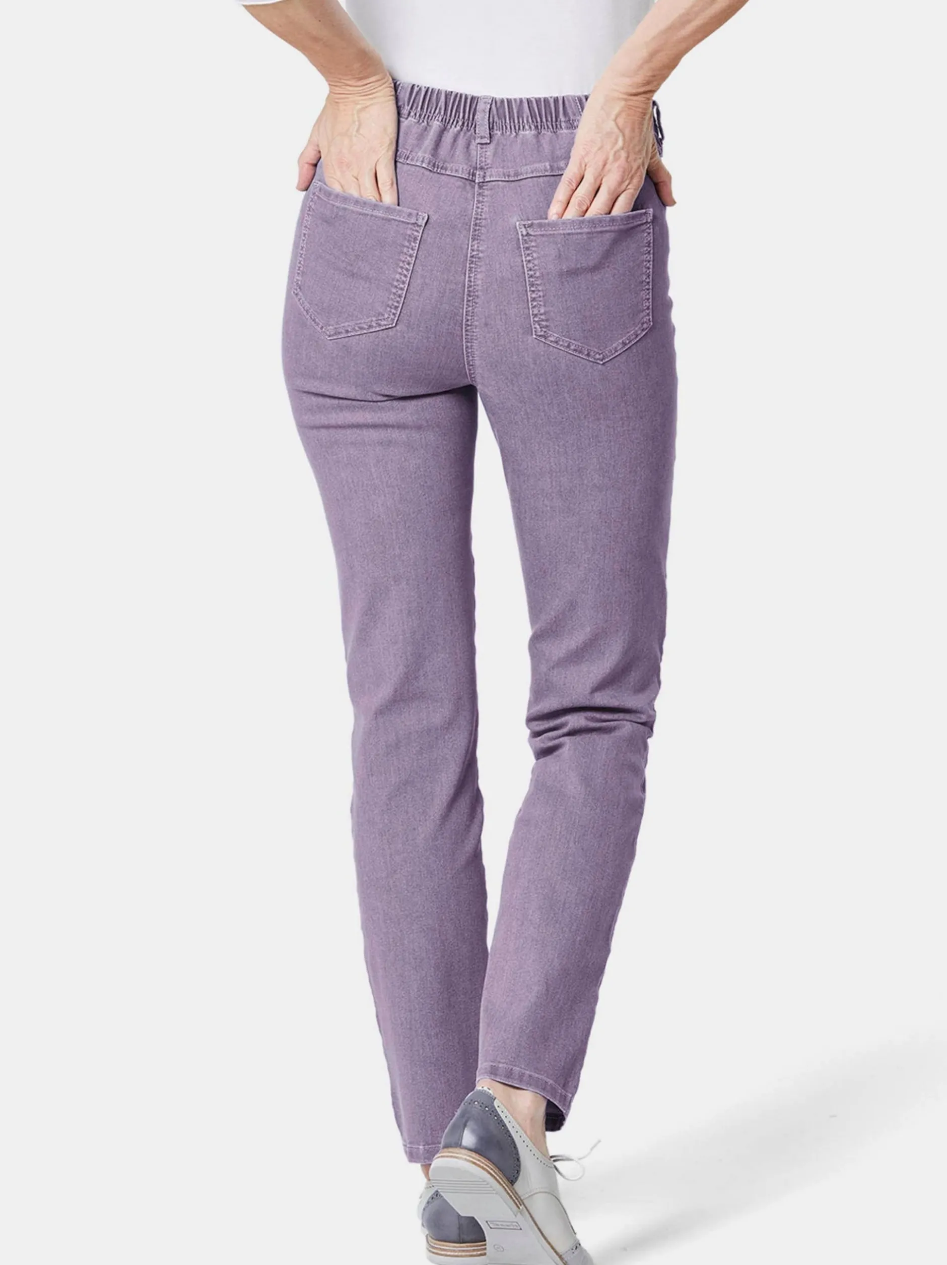 Goldner Damen Jeans in lila