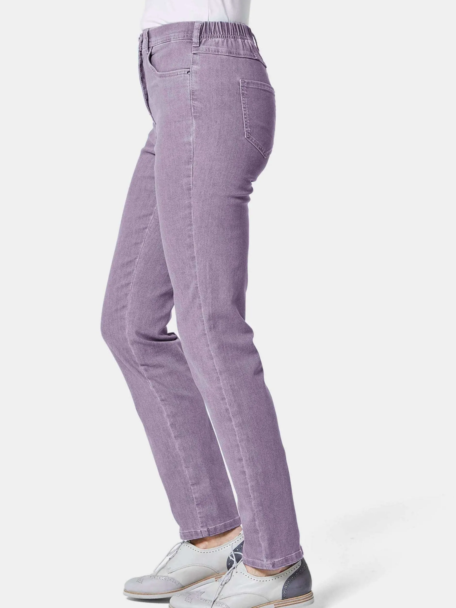 Goldner Damen Jeans in lila