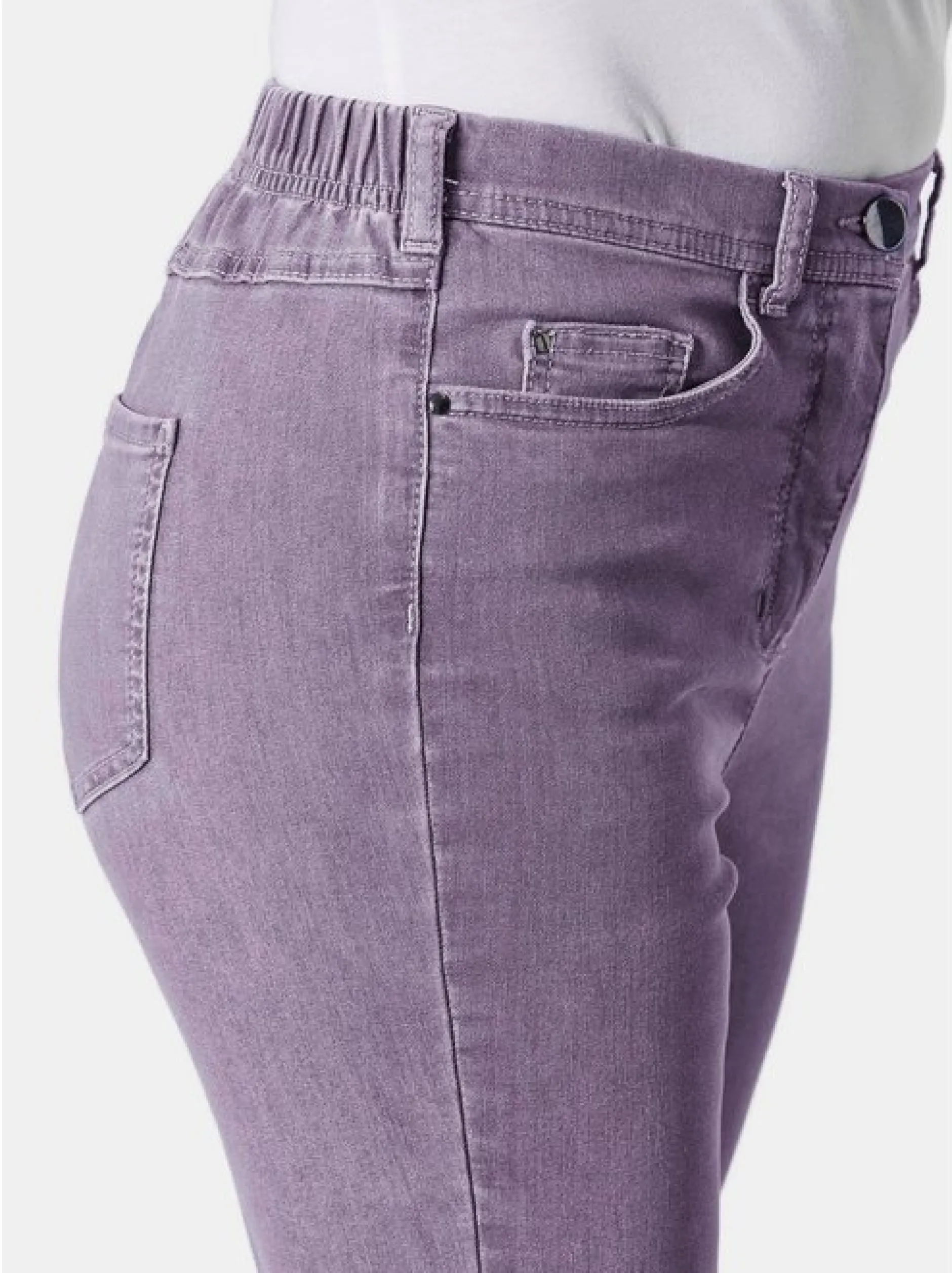 Goldner Damen Jeans in lila