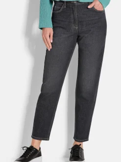 Goldner Damen Jeans in schwarz
