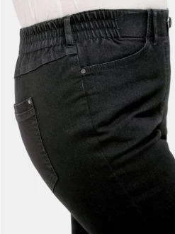 Goldner Damen Jeans in schwarz