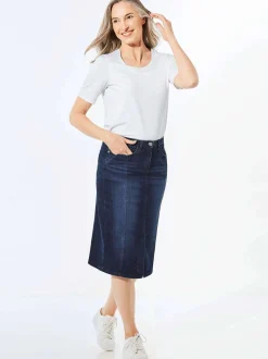 Goldner Damen Jeansröcke in marine