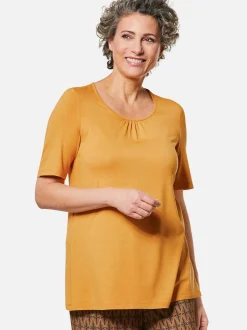Goldner Damen Kurzarm-Shirts in mais - Ärmel: Halbarm