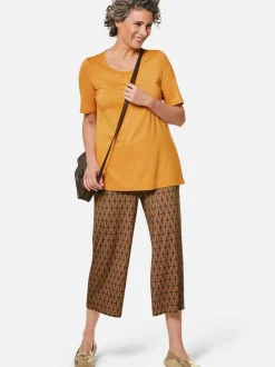 Goldner Damen Kurzarm-Shirts in mais - Ärmel: Halbarm
