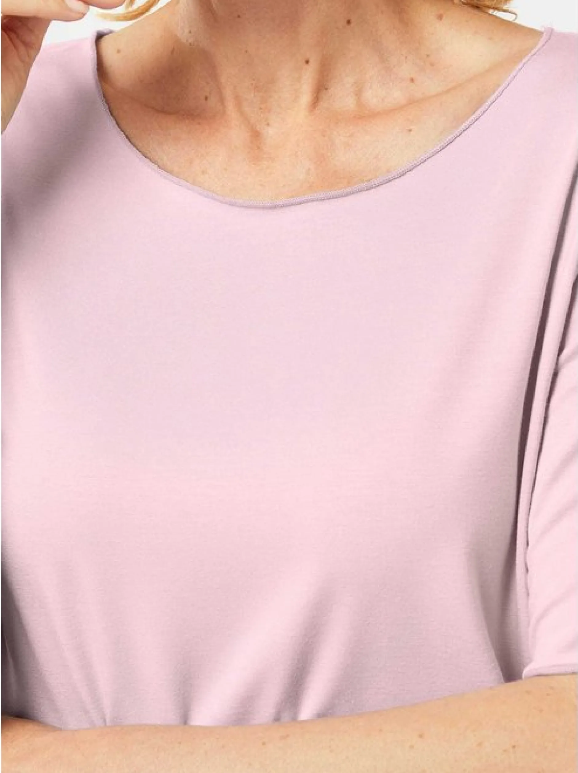 Goldner Damen Kurzarm-Shirts - Kurzgröße in rosa