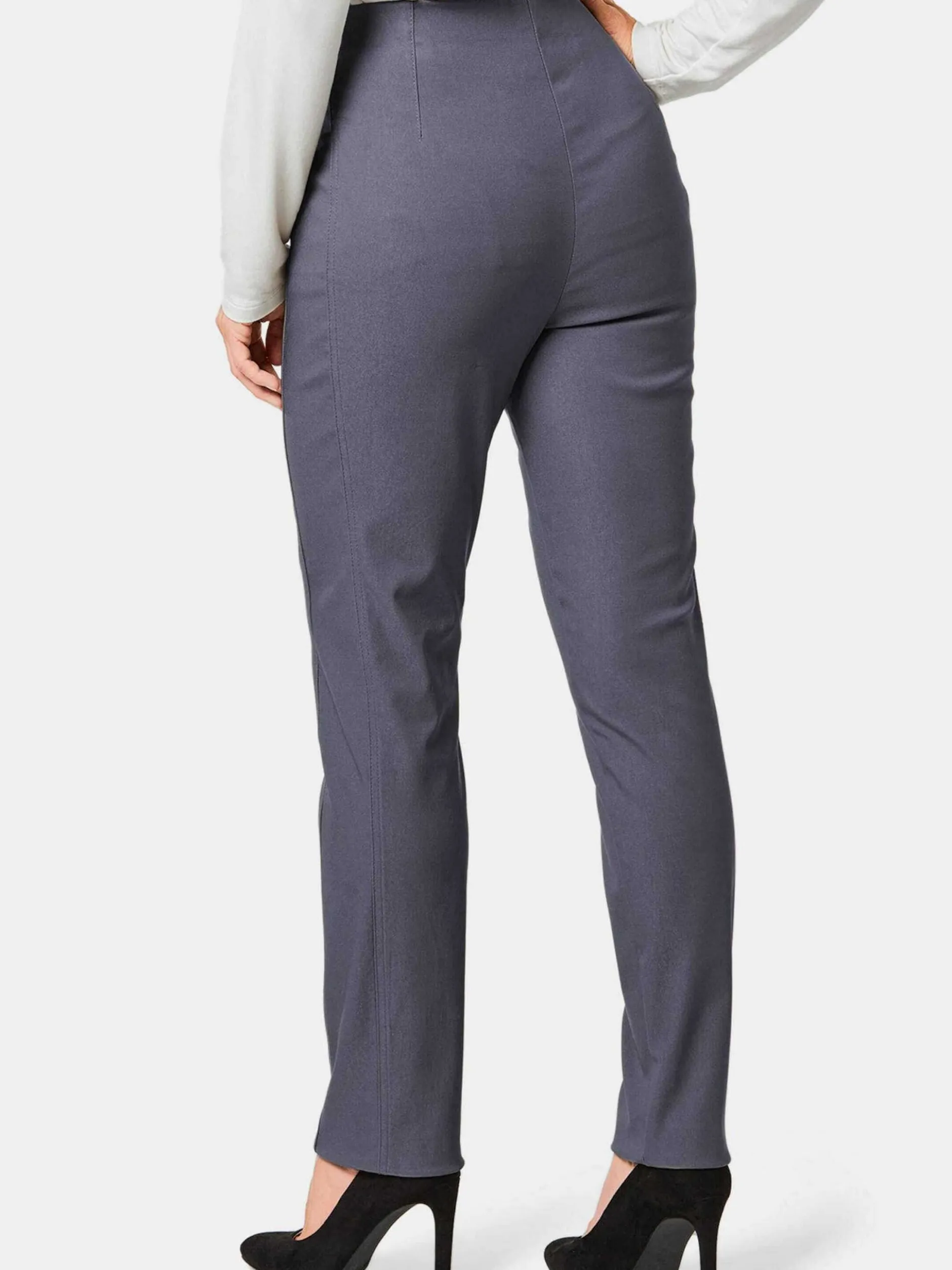 Goldner Damen Lange Hosen in grau