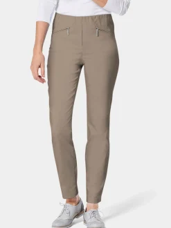 Goldner Damen Lange Hosen in taupe
