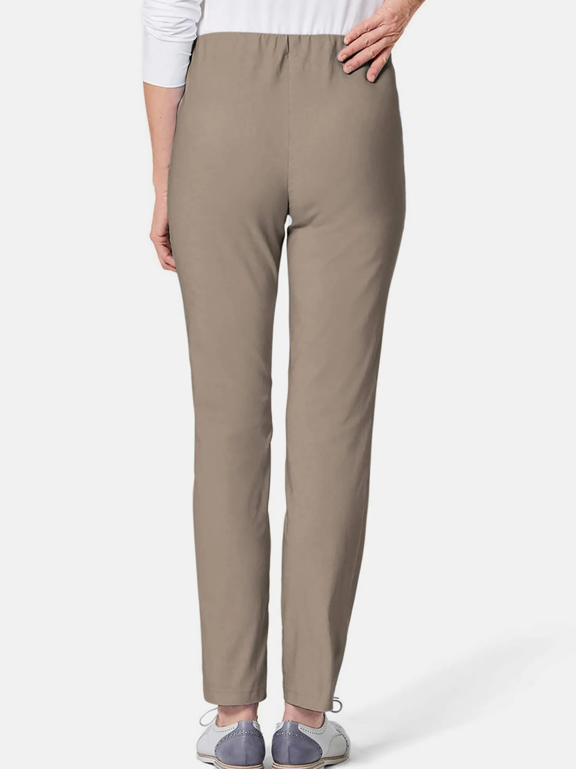 Goldner Damen Lange Hosen in taupe