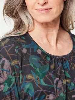 Goldner Damen Longshirts - Kurzgröße in mehrfarbig