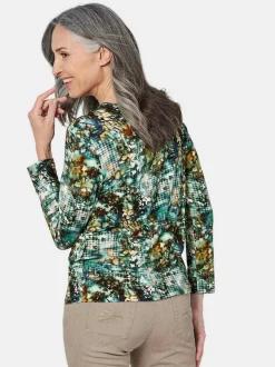 Goldner Damen Print Shirts in mehrfarbig