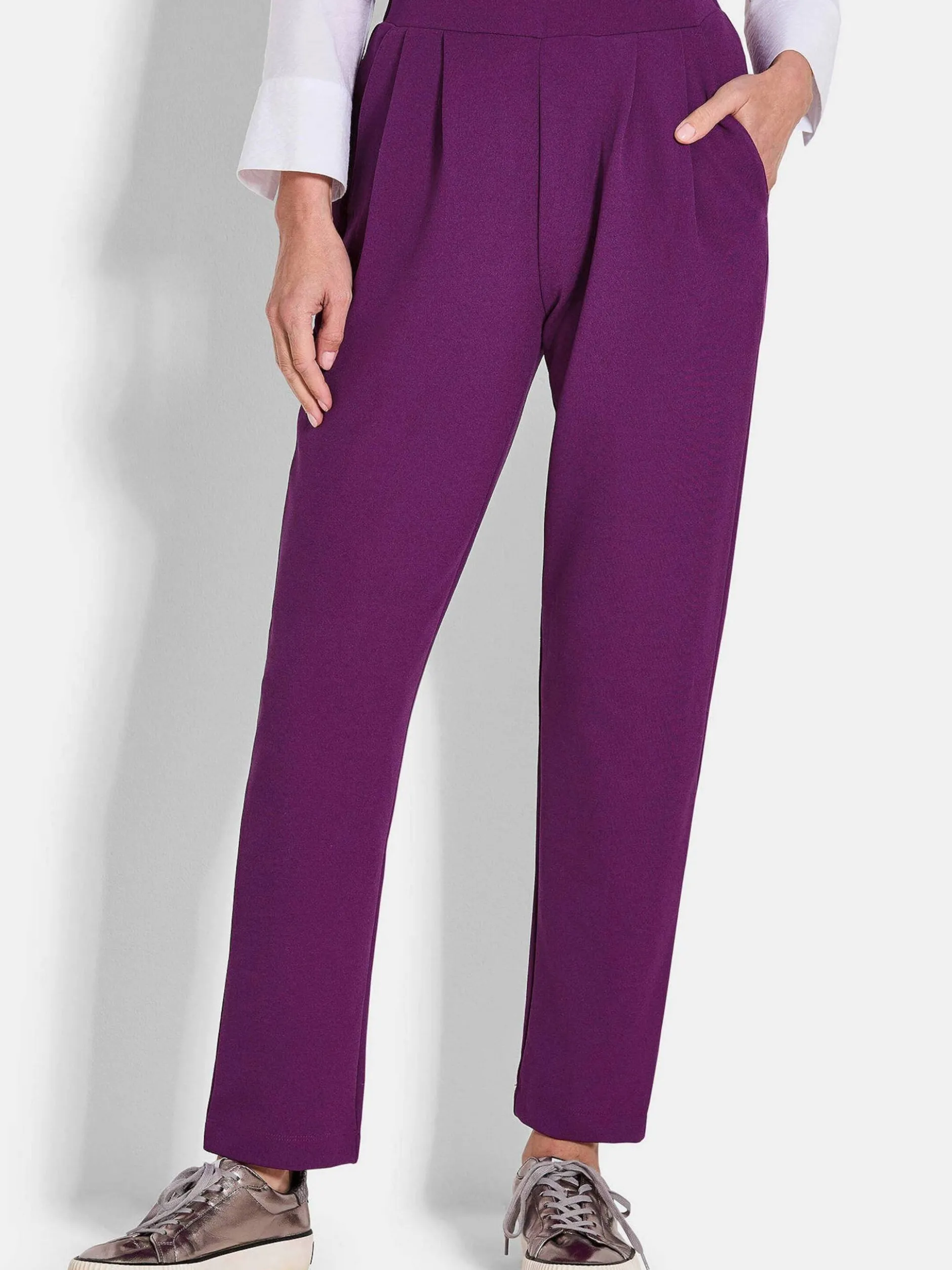 Goldner Damen Professlan-Hosen in aubergine