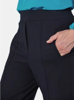 Goldner Damen Schlupfhose - Kurzgröße in marine