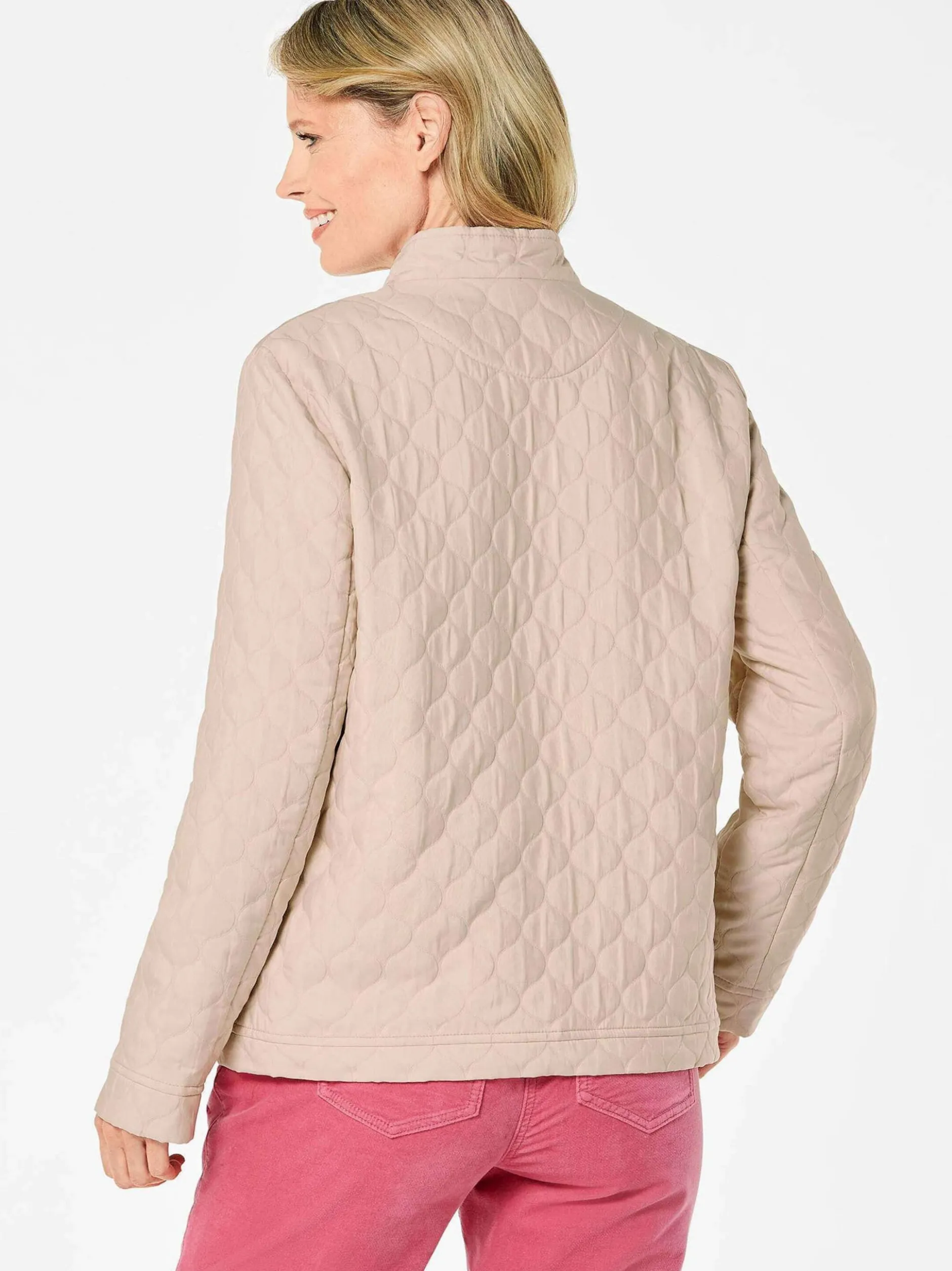 Goldner Damen Shirtjacken - Kurzgröße in medium stone