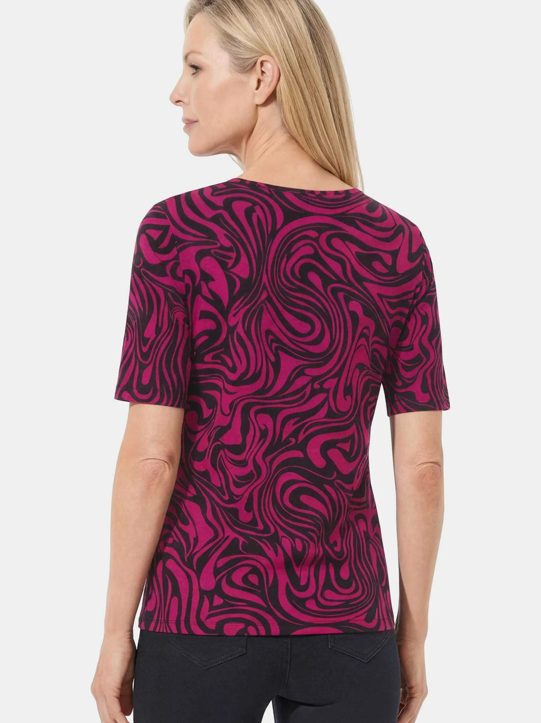 Goldner Damen Shirts - Kurzgröße in bordeaux