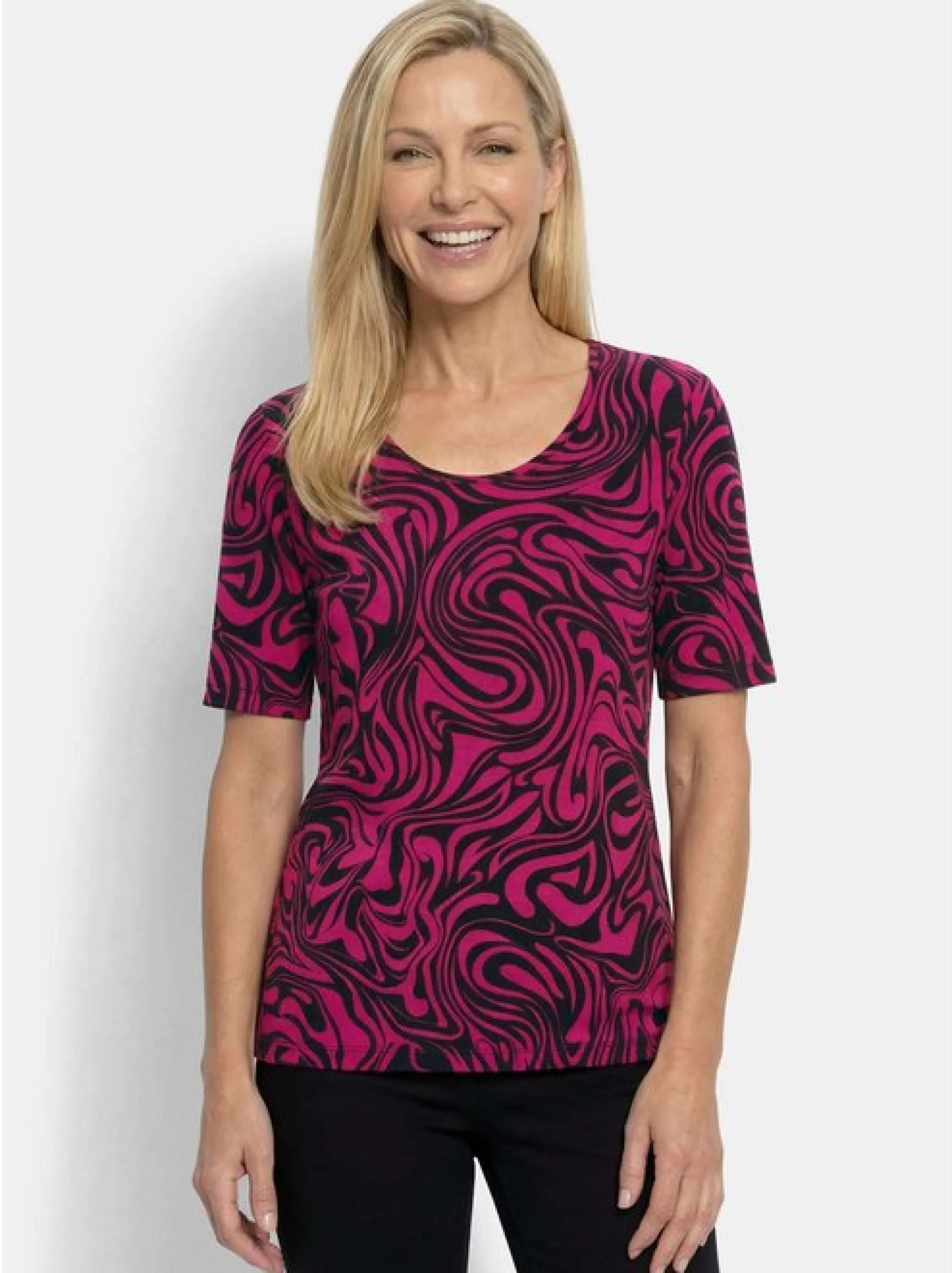 Goldner Damen Shirts - Kurzgröße in bordeaux