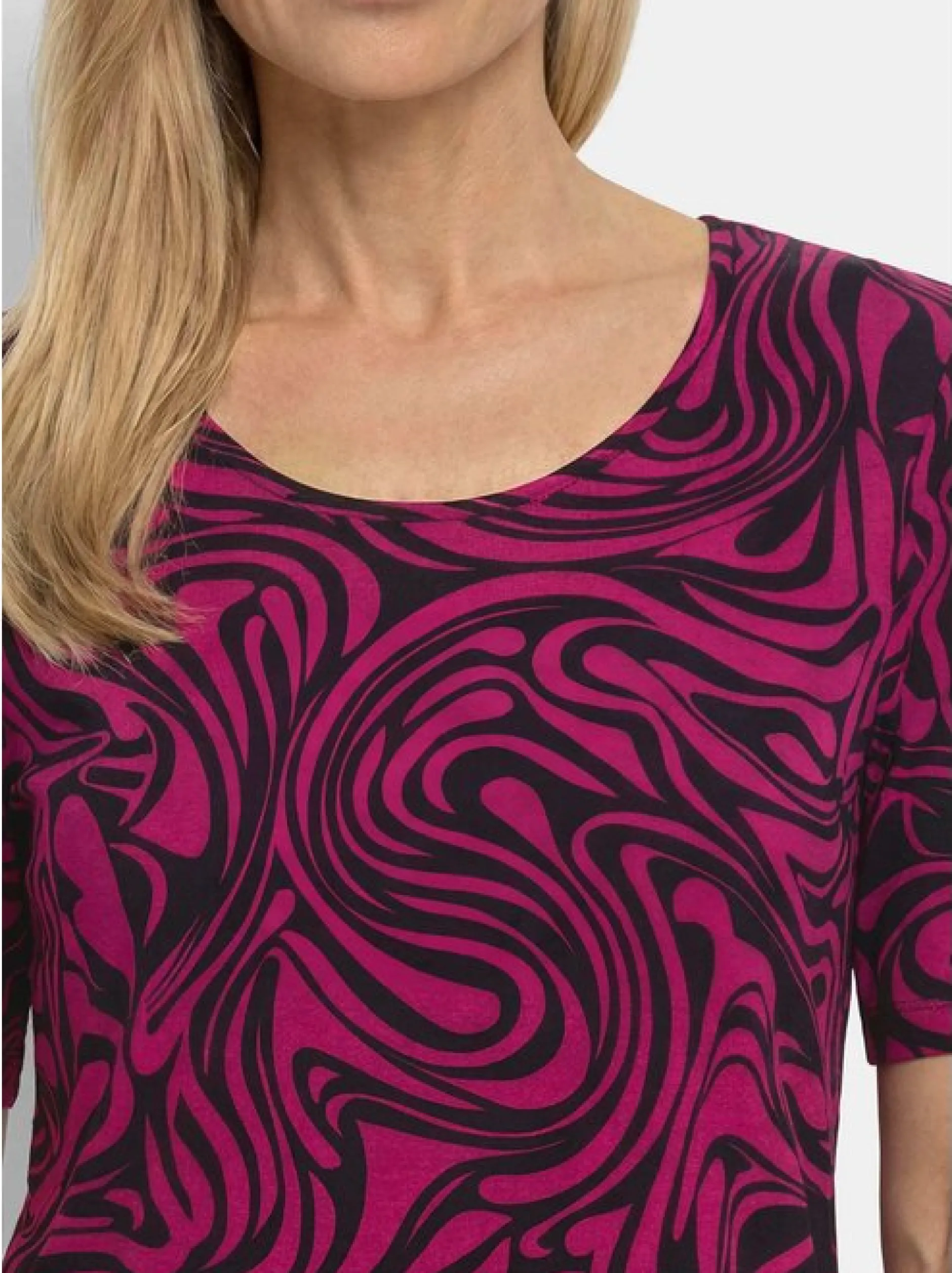 Goldner Damen Shirts - Kurzgröße in bordeaux