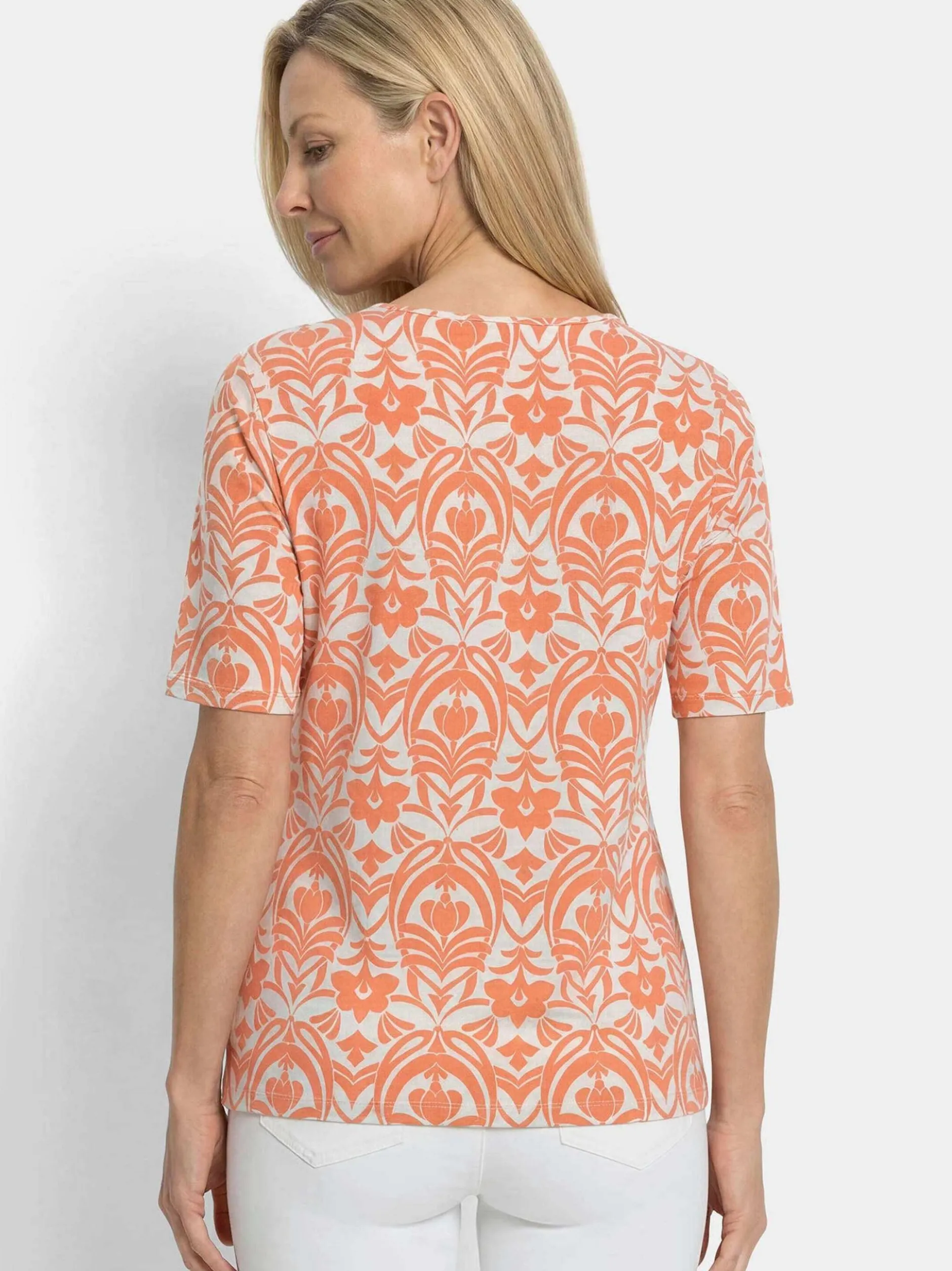 Goldner Damen Shirts - Kurzgröße in orange