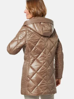 Goldner Damen Steppjacken in camel