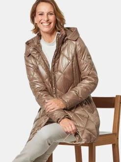 Goldner Damen Steppjacken in camel