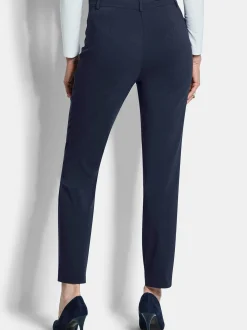 Goldner Damen Stoffhosen in marine