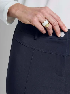 Goldner Damen Stoffhosen in marine
